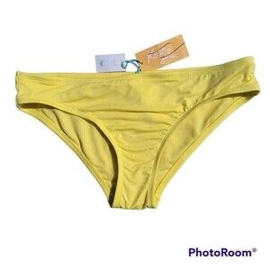 WOMEN'S Hipster Bikini Bottom - Kona Sol - Yellow Size M (8-10)